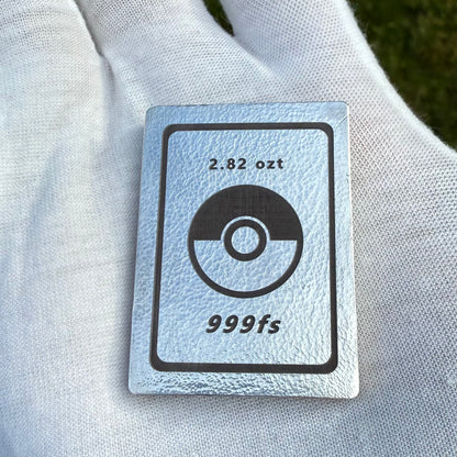 Pokémon 'Fire Charizard' 2.82 oz .999 Pure Silver Trading Card Hand Crafted by St Bee's in England, Satin Finish, Includes Poké Ball & COA, Mint Condition Limited Edition