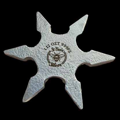 Pokémon 'Squirtle Star' 1.12 oz .999 Fine Silver Star Hand Crafted by St Bee's in England, Shiny Finish, Includes Poké Ball & COA, Mint Condition, Limited Edition