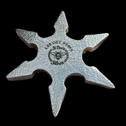 Pokémon 'Charizard Star' 1.08 oz .999 Fine Silver Star Hand Crafted by St Bee's in England, Shiny Finish, Includes Poké Ball & COA, Mint Condition, Limited Edition