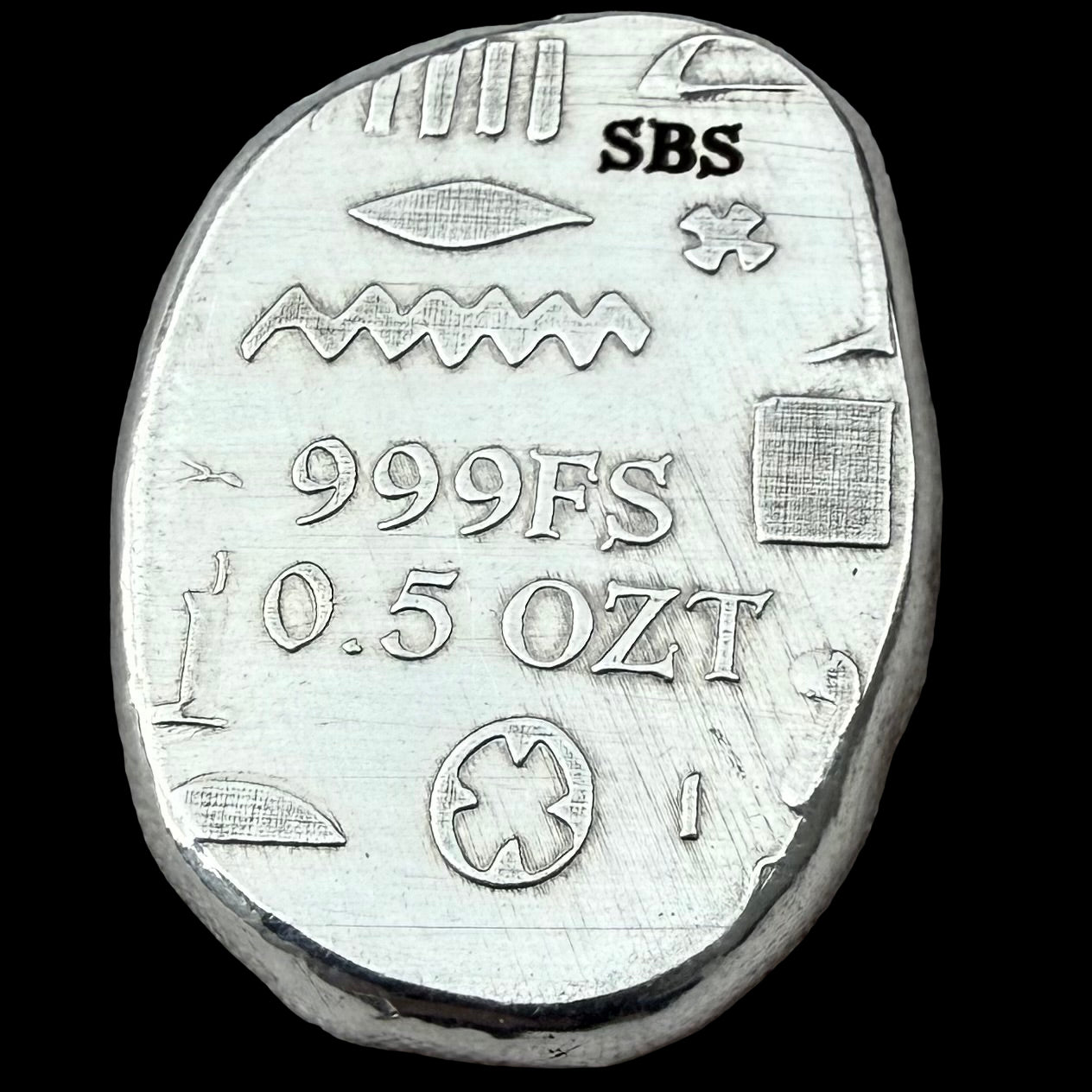 Egyptian Series 'Scarab' .5 oz .999 Pure Silver Nugget Hand Crafted by St Bee's in England, Antique Finish, Includes Wooden Box & COA, Mint Condition Limited Edition