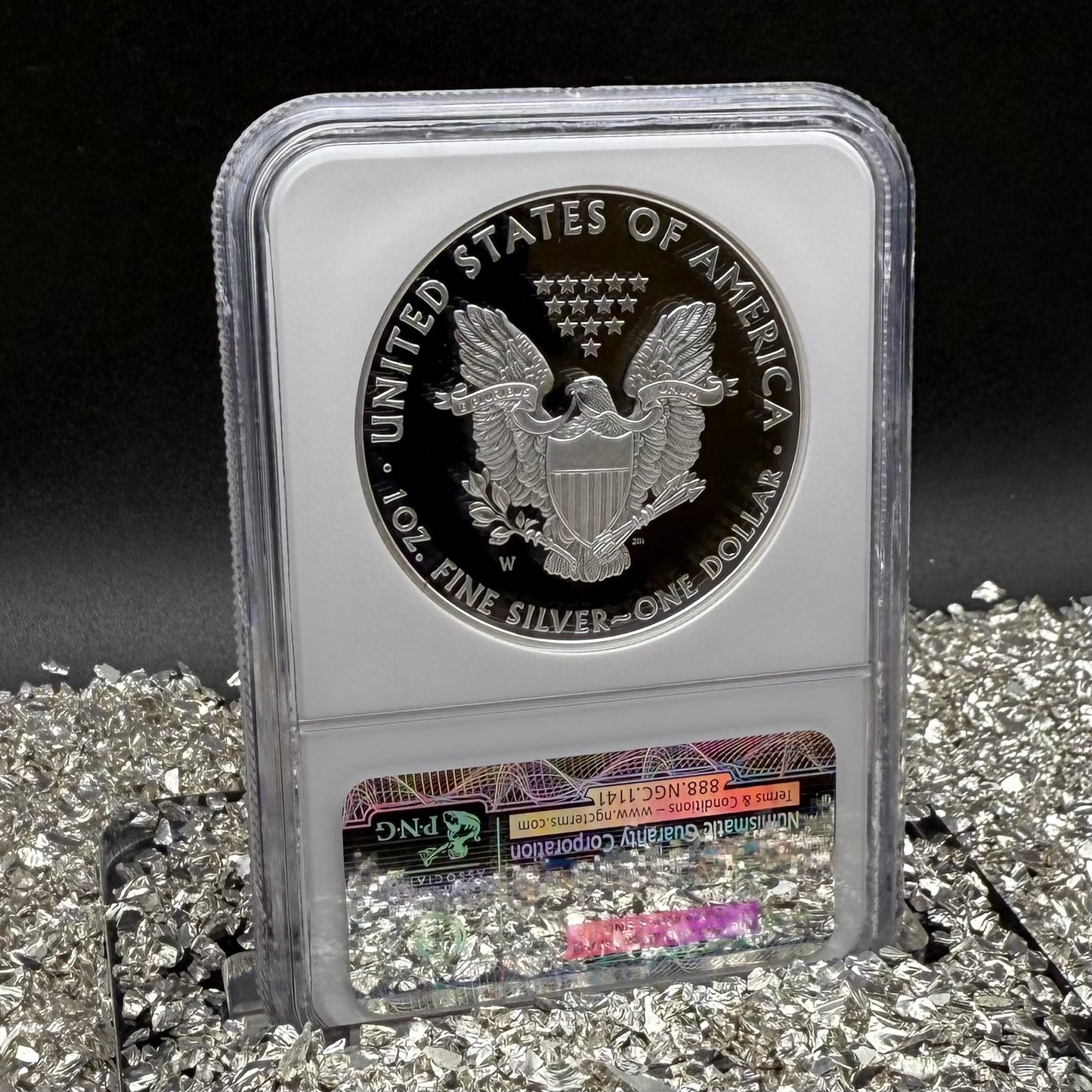 Proof 2008 (W) $1 American Silver Eagle NGC PF70UC Classic Brown Label (1 of 15,136)