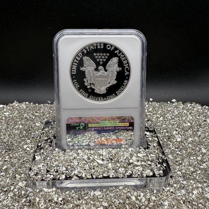 Proof 2008 (W) $1 American Silver Eagle NGC PF70UC Classic Brown Label (1 of 15,136)
