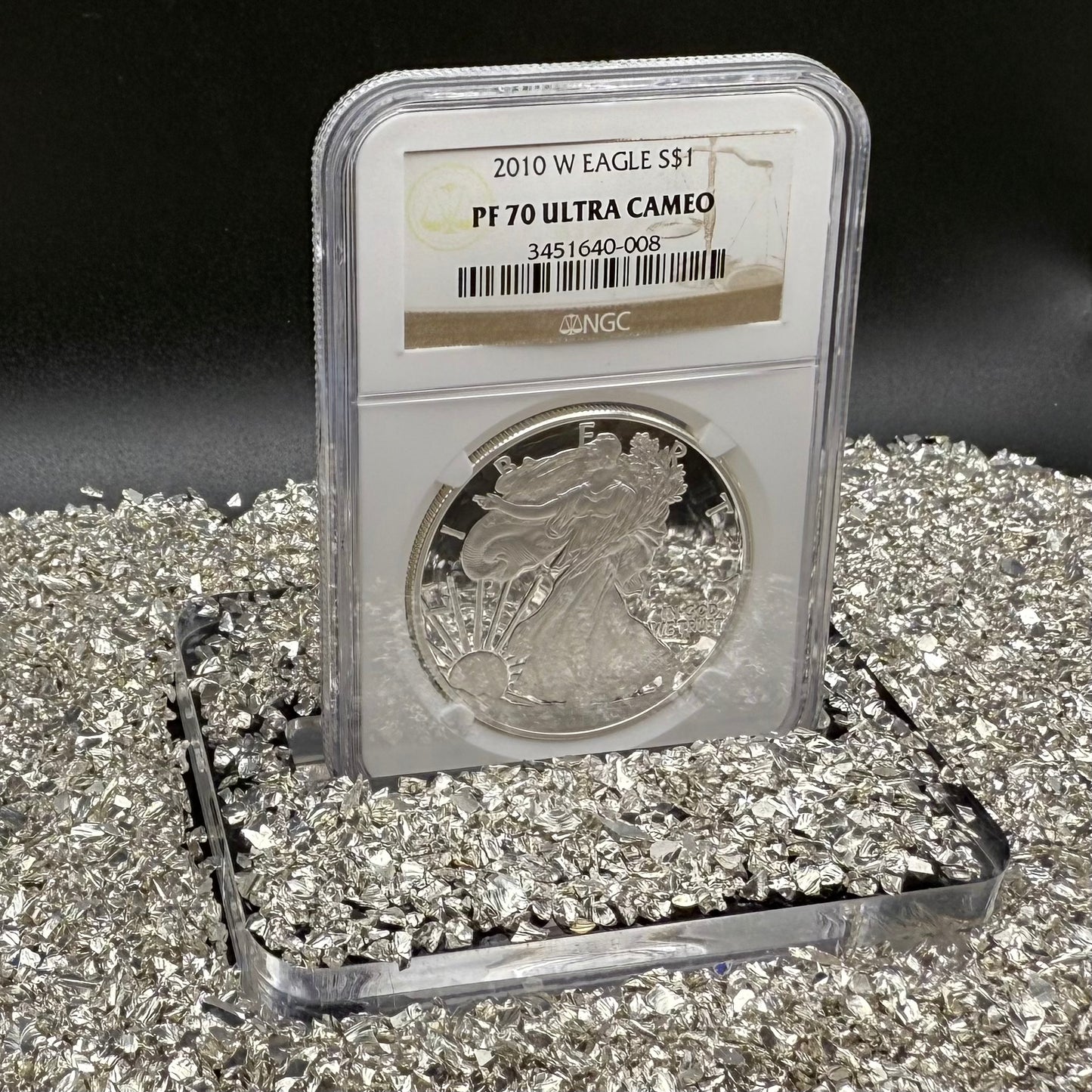 Proof 2010 (W) $1 American Silver Eagle NGC PF70UC Classic Brown Label (1 of 9,023)