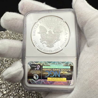 Proof 2010 (W) $1 American Silver Eagle NGC PF70UC Classic Brown Label (1 of 9,023)