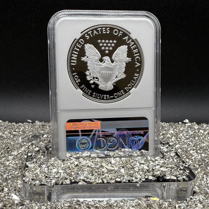 Proof 2019 (W) $1 American Silver Eagle NGC PF70UC Modern Brown Label White Holder (1 of 3,491)