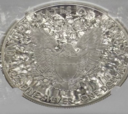 Proof 2019 (W) $1 American Silver Eagle NGC PF70UC Early Releases Eagle Label White Holder (1 of 4,470)