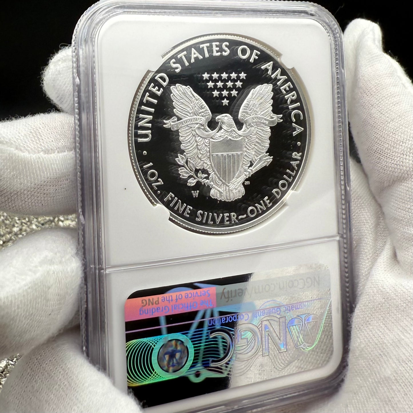 Proof 2019 (W) $1 American Silver Eagle NGC PF70UC Early Releases Eagle Label White Holder (1 of 4,470)