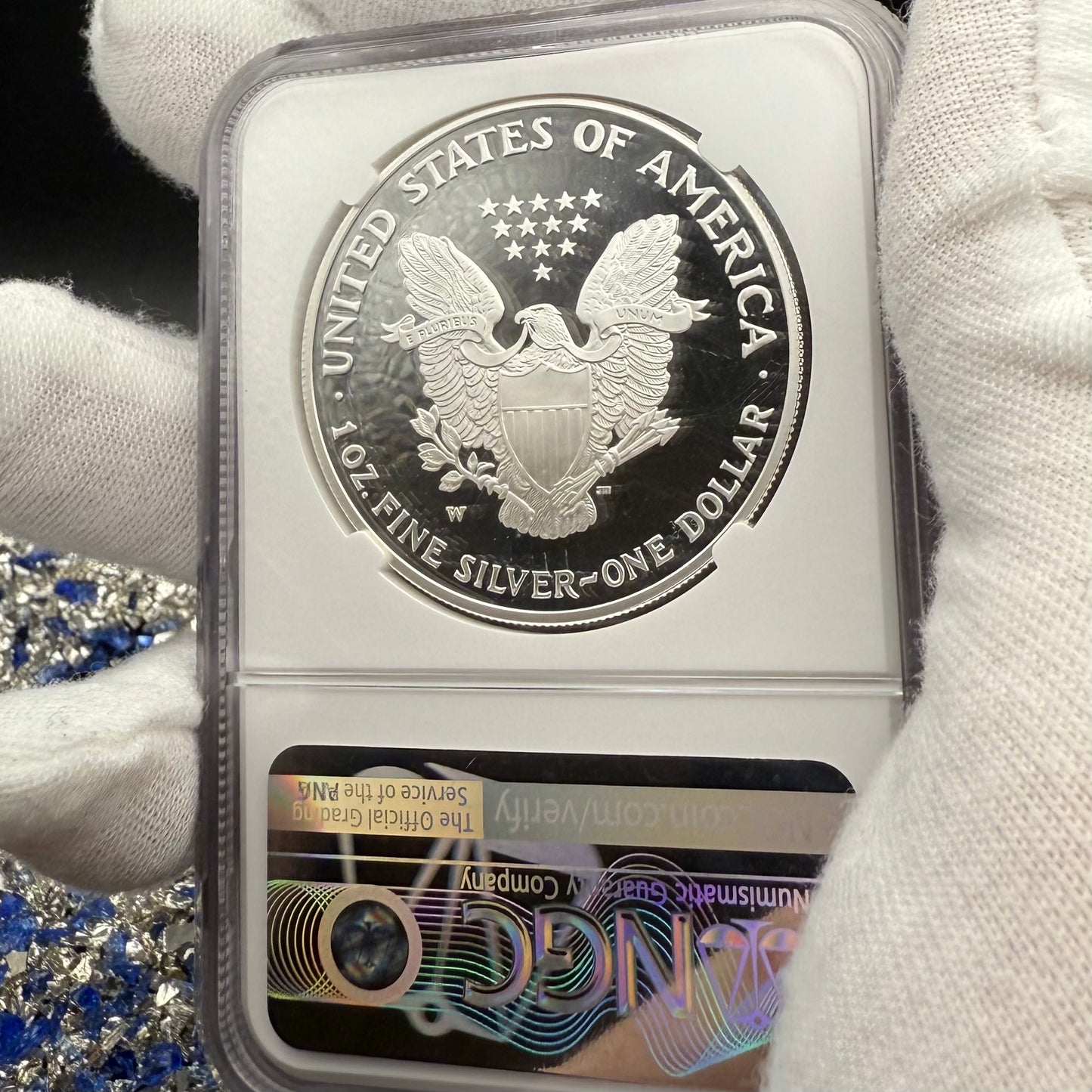 Proof 2005 (W) $1 American Silver Eagle NGC PF70UC Modern Brown Label (1 of 14,635)