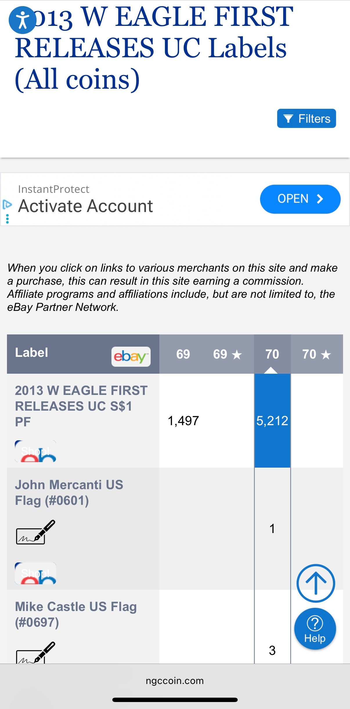 Proof 2013 (W) $1 American Silver Eagle NGC PF70UC First Releases Eagle Label White Holder (1 of 5,212)