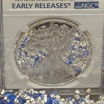 Proof 2018 (S) $1 American Silver Eagle NGC PF70UC Early Releases Classic Blue Label White Holder (1 of 4,975) Mint