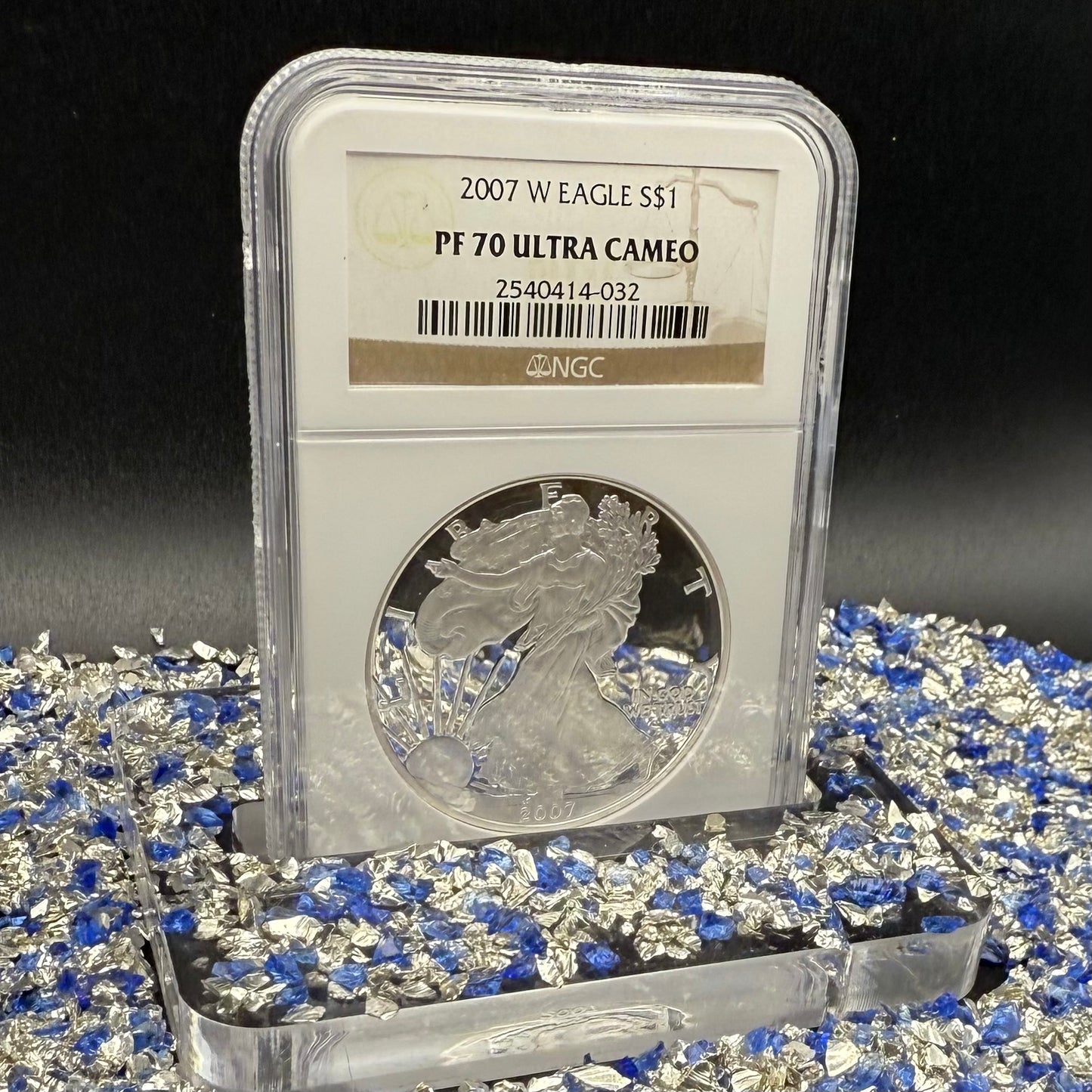 Proof 2007 (W) $1 American Silver Eagle NGC PF70UC Classic Brown Label Mint (1 of 10,245)