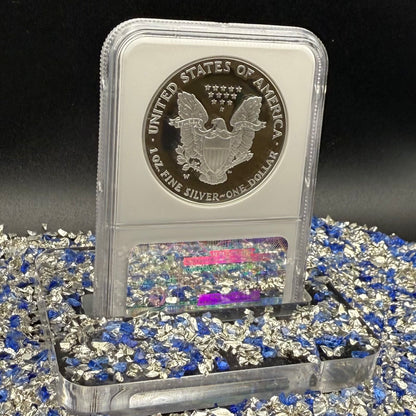 Proof 2007 (W) $1 American Silver Eagle NGC PF70UC Classic Brown Label Mint (1 of 10,245)