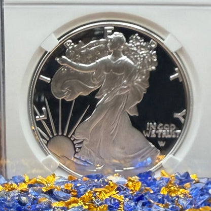 Proof 2023 (W) $1 American Silver Eagle NGC PF70UC Congratulations Set First Day of Issue White Holder (1 of 2,024)