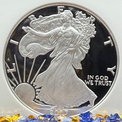 Proof 2007 (W) $1 American Silver Eagle NGC PF70UC Early Releases Class Blue Label White Holder (1 of 16,133) Mint