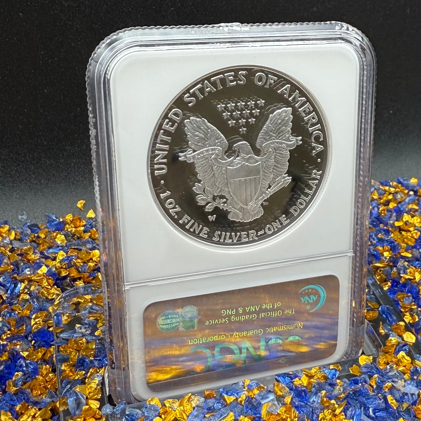 Proof 2007 (W) $1 American Silver Eagle NGC PF70UC Early Releases Class Blue Label White Holder (1 of 16,133) Mint
