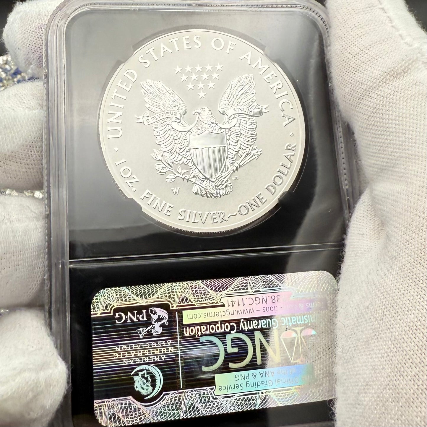 Reverse Proof & Enhanced Finish (2 Coin Set) 2013 (W) $1 American Silver Eagle NGC PF70 Black Core Holder West Point Silver Star Label