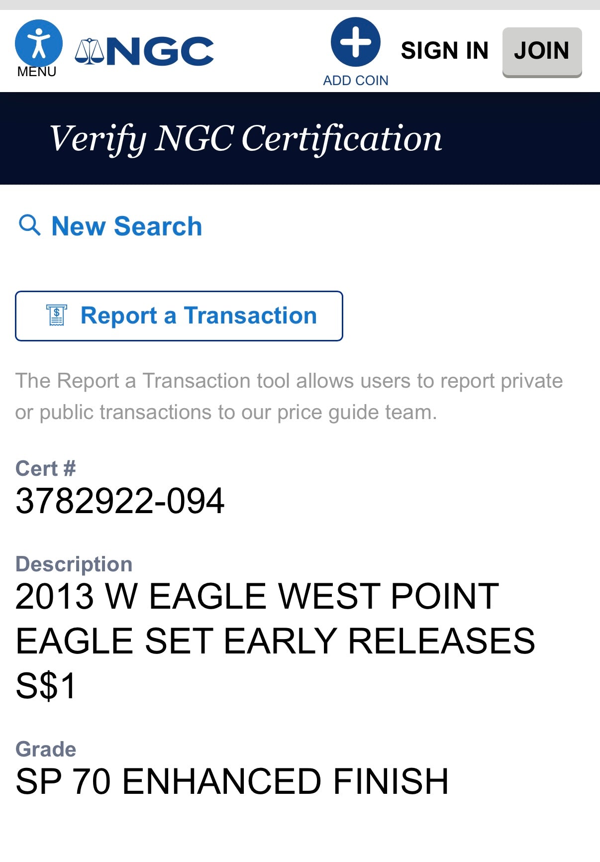 Reverse Proof & Enhanced Finish (2 Coin Set) 2013 (W) $1 American Silver Eagle NGC PF70 Black Core Holder West Point Silver Star Label