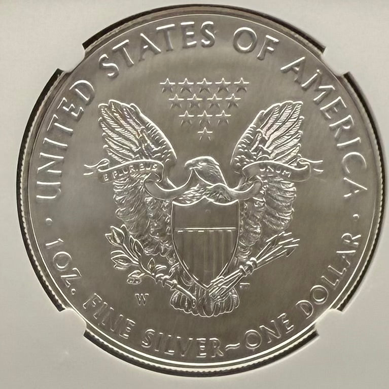 Burnished 2017 (W) $1 American Silver Eagle NGC MS70 Rare Premier Select Series Label Mint Condition