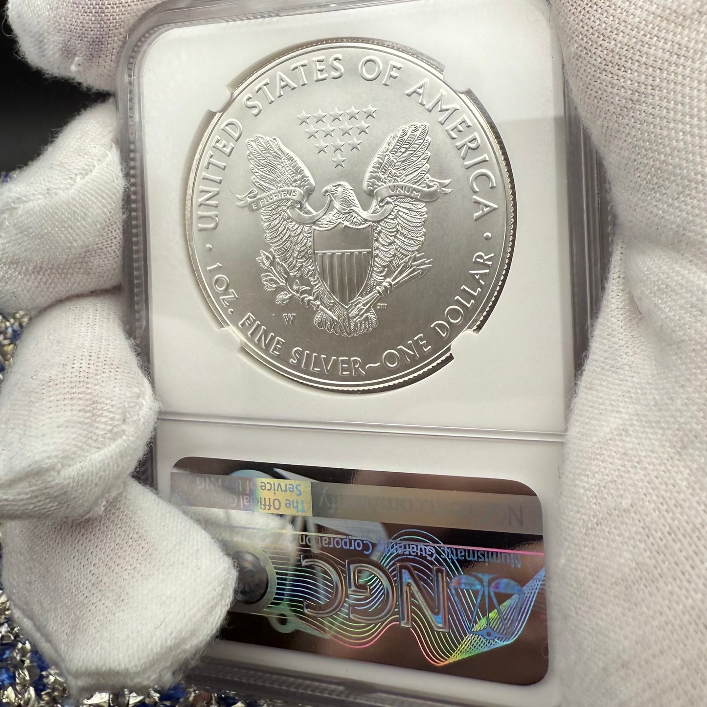 Burnished 2017 (W) $1 American Silver Eagle NGC MS70 Rare Premier Select Series Label Mint Condition