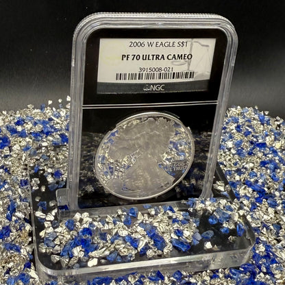 Proof 2006 (W) $1 American Silver Eagle NGC PF70UC Classic Blue Label Black Holder (1 of 21,920)
