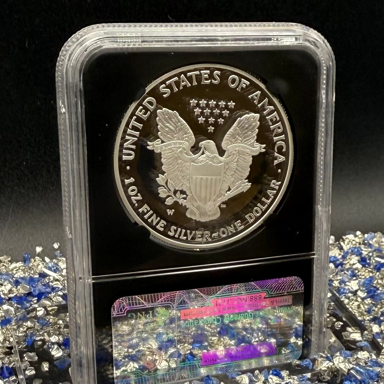 Proof 2006 (W) $1 American Silver Eagle NGC PF70UC Classic Blue Label Black Holder (1 of 21,920)