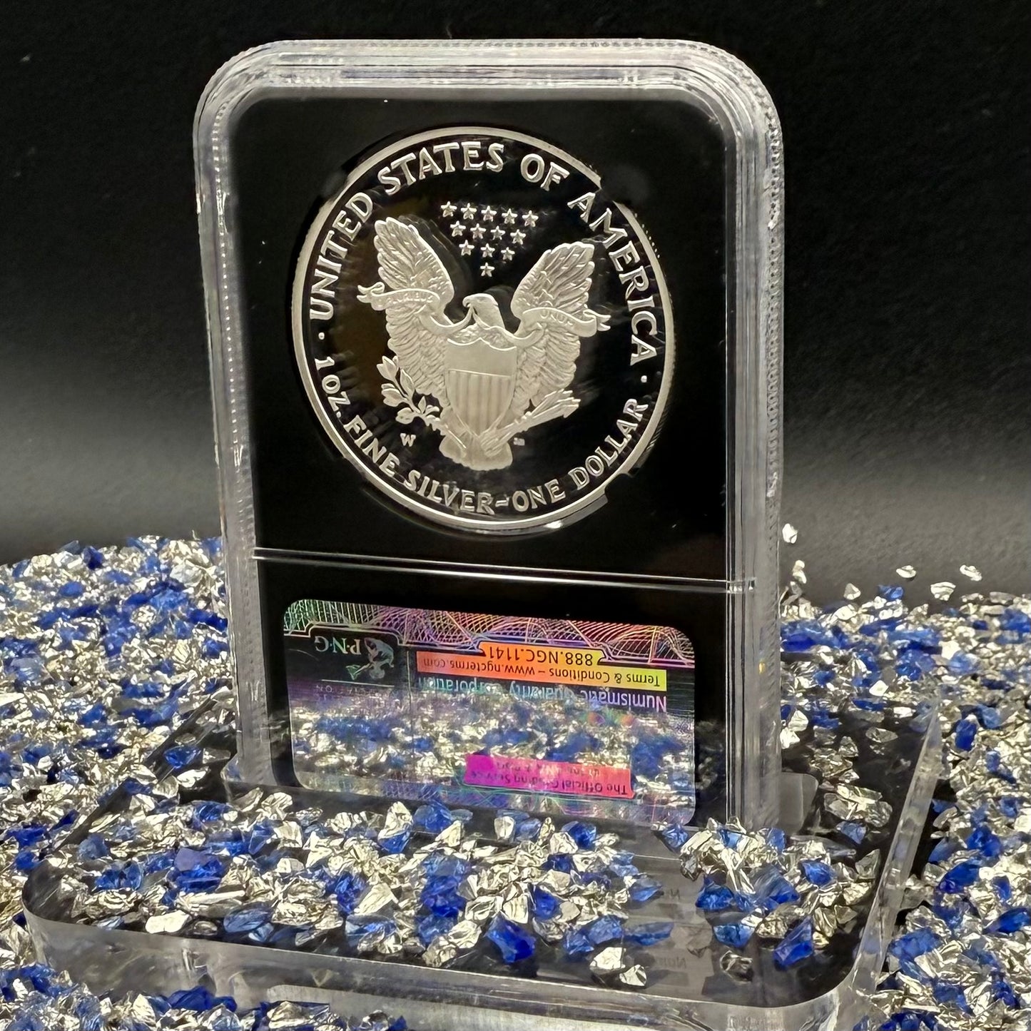 Proof 2006 (W) $1 American Silver Eagle NGC PF70UC Classic Blue Label Black Holder (1 of 21,920)