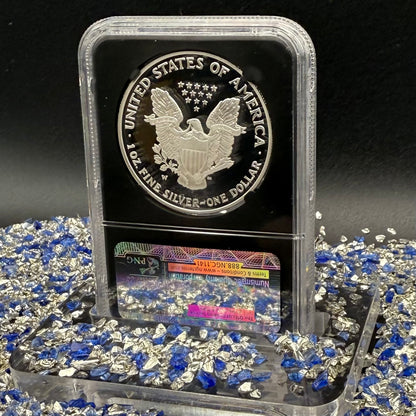 Proof 2006 (W) $1 American Silver Eagle NGC PF70UC Classic Blue Label Black Holder (1 of 21,920)