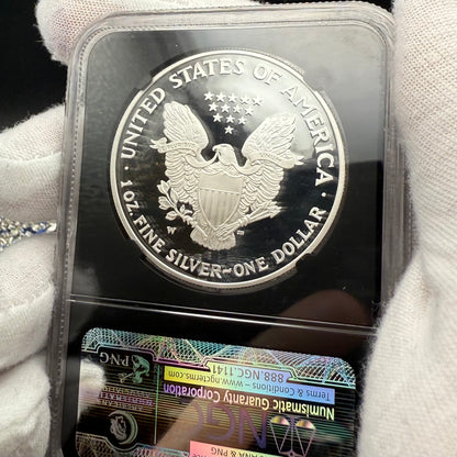 Proof 2006 (W) $1 American Silver Eagle NGC PF70UC Classic Blue Label Black Holder (1 of 21,920)