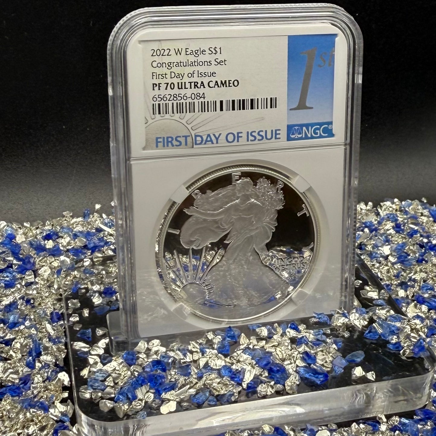 Proof 2022 (W) $1 American Silver Eagle NGC PF70UC Congratulations Set First Day of Issue White Holder Mint Condition (1 of 2,000)