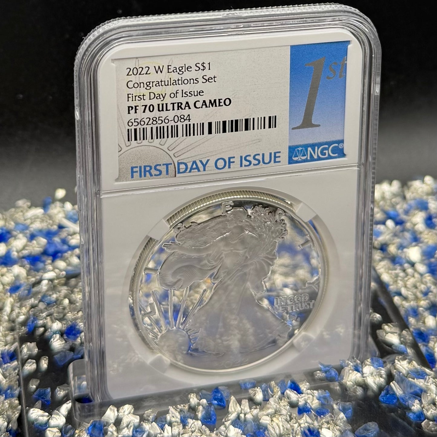 Proof 2022 (W) $1 American Silver Eagle NGC PF70UC Congratulations Set First Day of Issue White Holder Mint Condition (1 of 2,000)