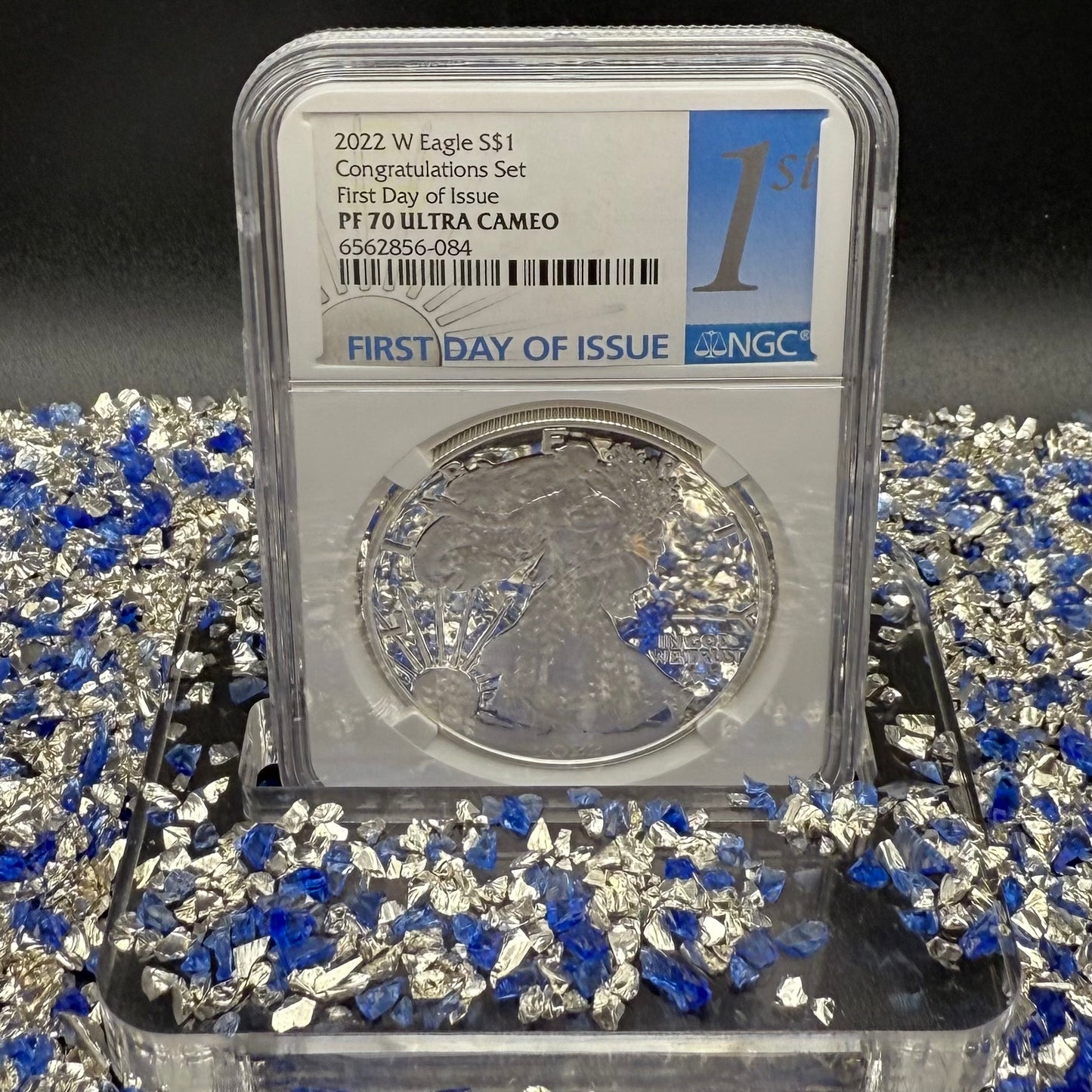 Proof 2022 (W) $1 American Silver Eagle NGC PF70UC Congratulations Set First Day of Issue White Holder Mint Condition (1 of 2,000)