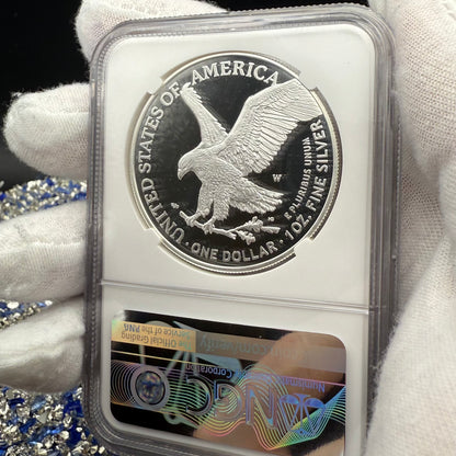Proof 2022 (W) $1 American Silver Eagle NGC PF70UC Congratulations Set First Day of Issue White Holder Mint Condition (1 of 2,000)