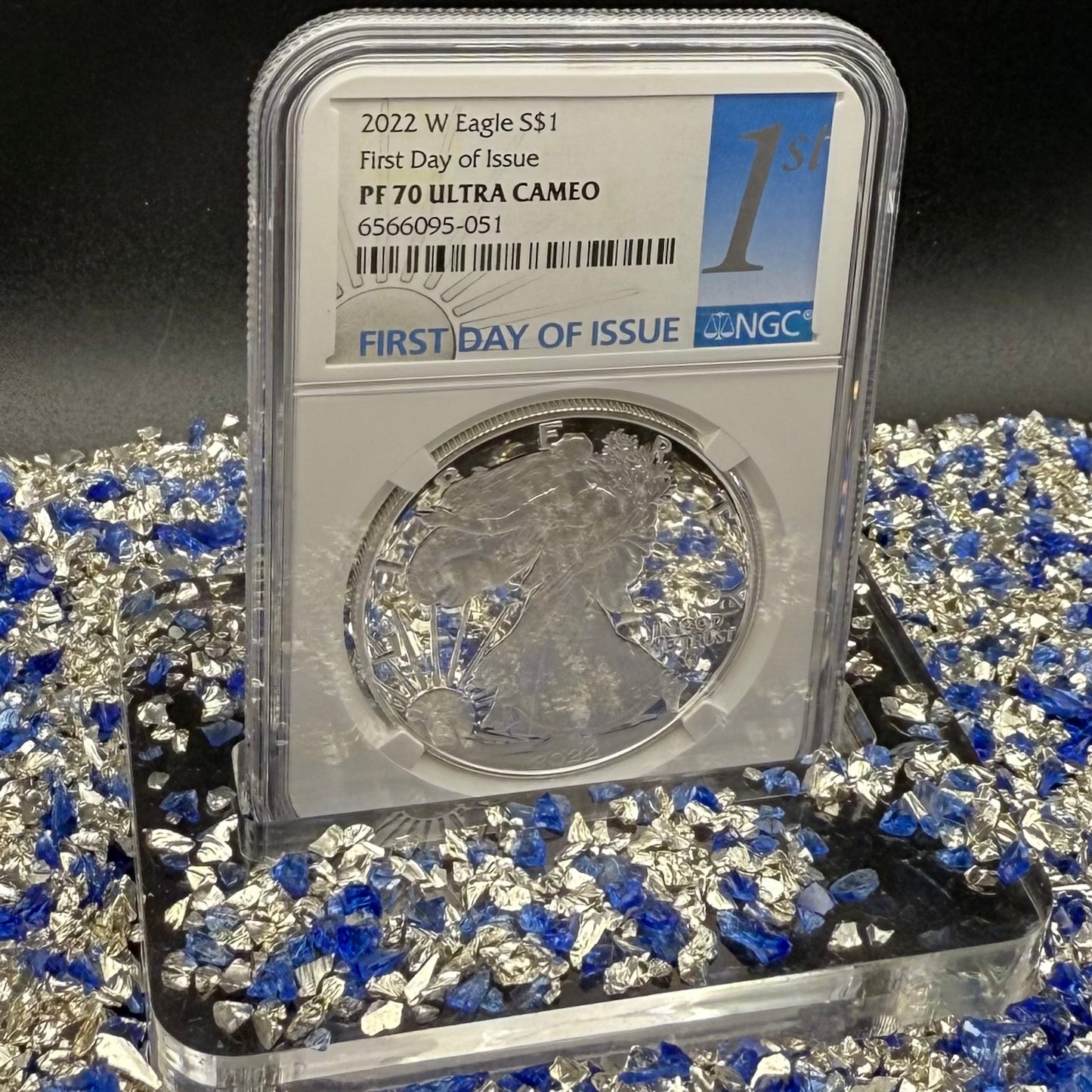 Proof 2022 (W) $1 American Silver Eagle NGC PF70UC First Day of Issue White Holder Mint Condition (1 of 9,038)