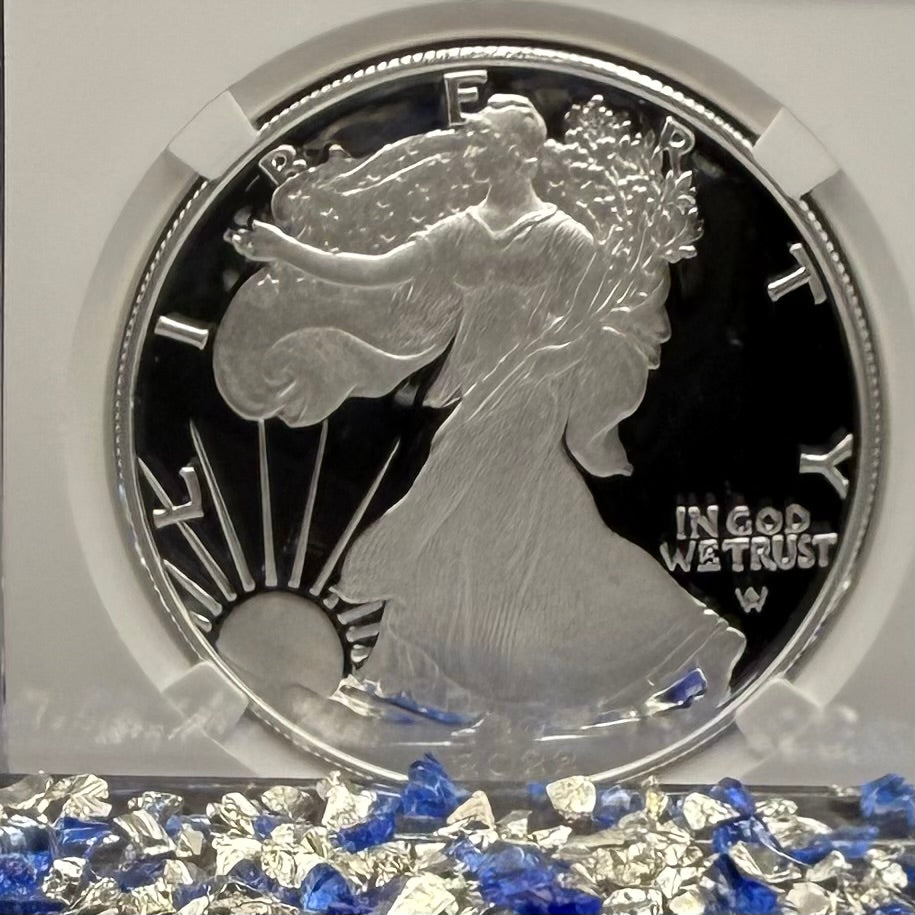 Proof 2022 (W) $1 American Silver Eagle NGC PF70UC First Day of Issue White Holder Mint Condition (1 of 9,038)