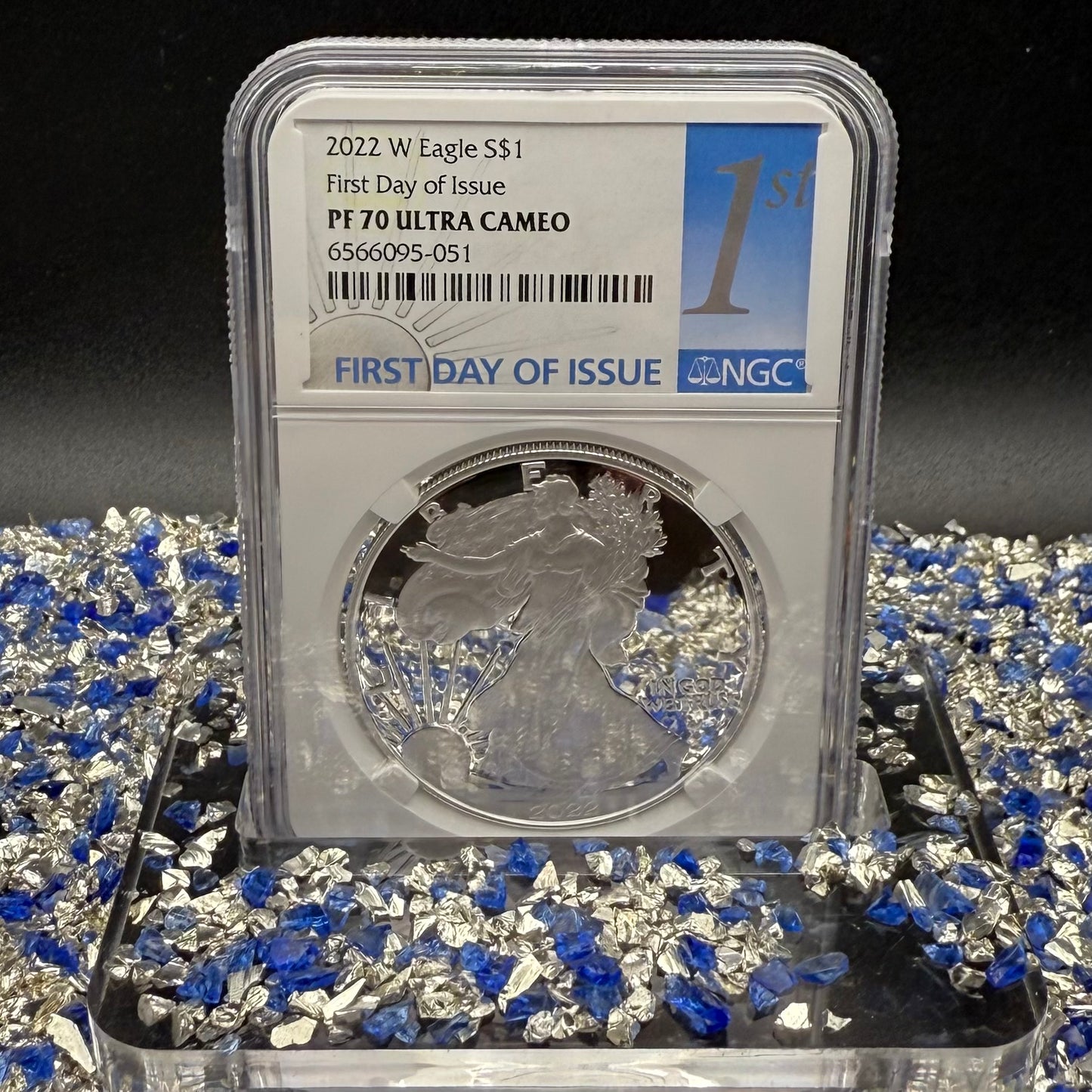 Proof 2022 (W) $1 American Silver Eagle NGC PF70UC First Day of Issue White Holder Mint Condition (1 of 9,038)