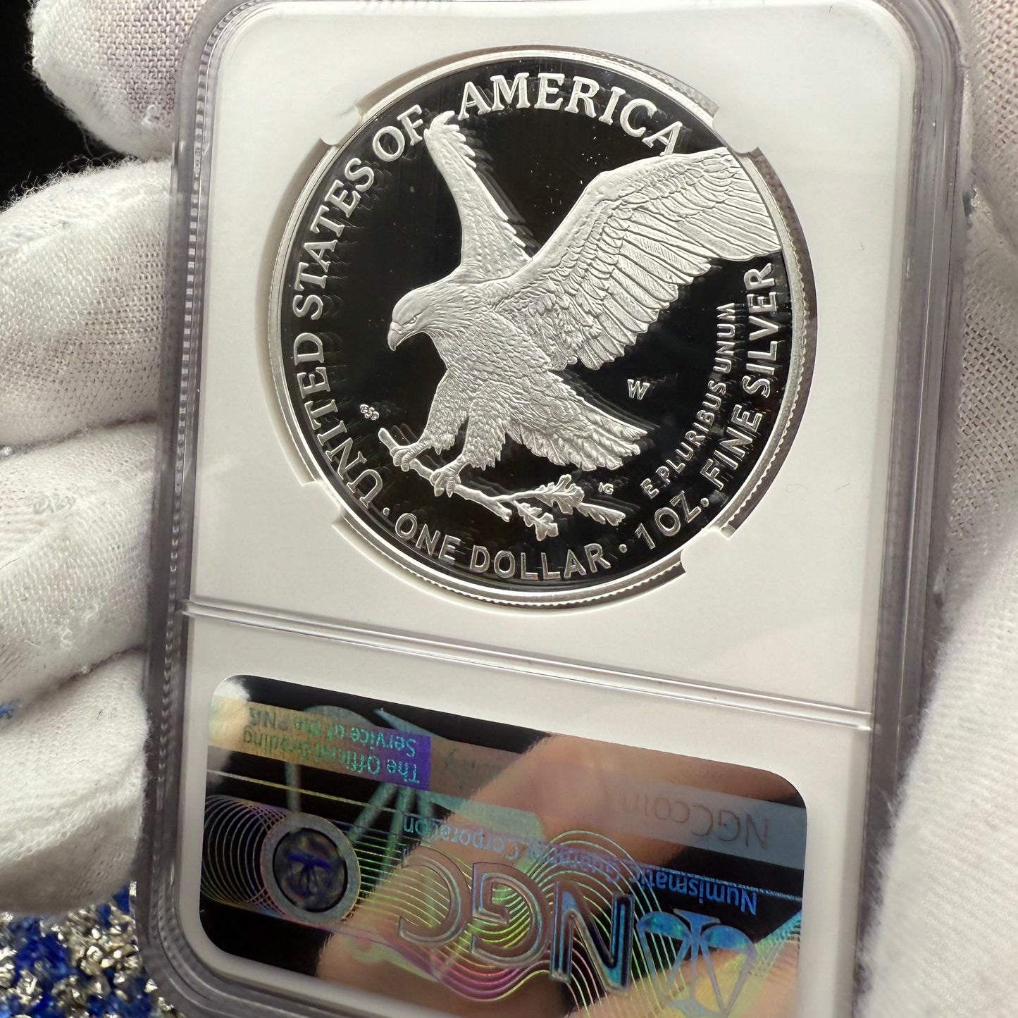 Proof 2022 (W) $1 American Silver Eagle NGC PF70UC First Day of Issue White Holder Mint Condition (1 of 9,038)