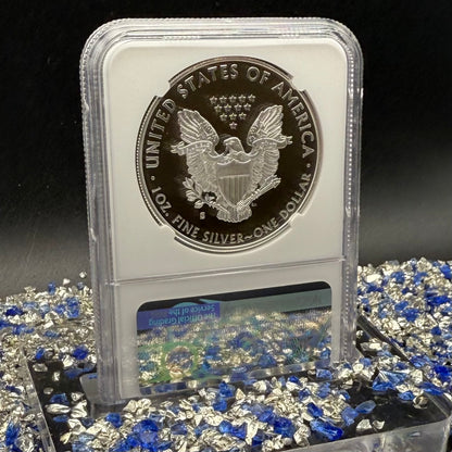 Proof 2020 (S) $1 American Silver Eagle NGC PF70UC First Day of Issue Blue Label (1 of 7,583) Mint Condition