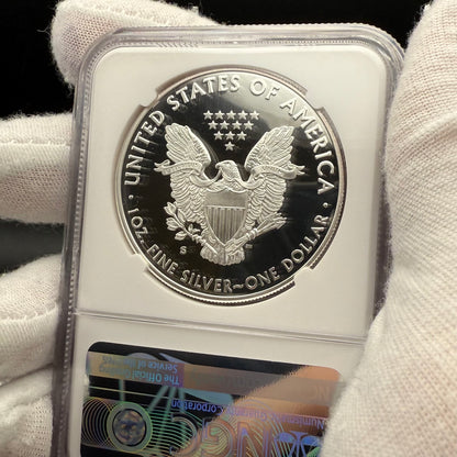 Proof 2020 (S) $1 American Silver Eagle NGC PF70UC First Day of Issue Blue Label (1 of 7,583) Mint Condition