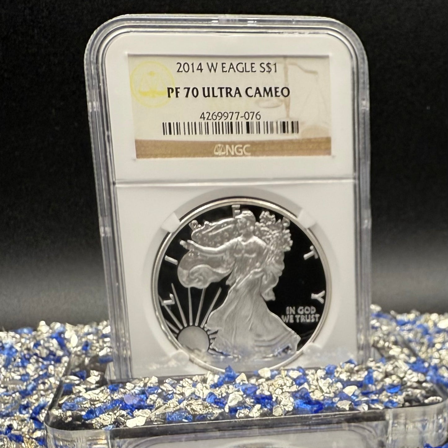 Proof 2014 (W) $1 American Silver Eagle NGC PF70 Classic Brown Label (1 of 9,425)