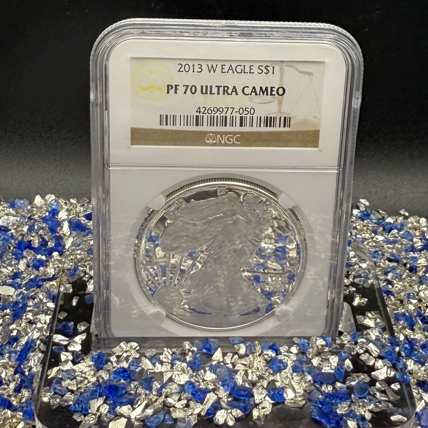 Proof 2013 (W) $1 American Silver Eagle NGC PF70 Classic Brown Label (1 of 8,802)