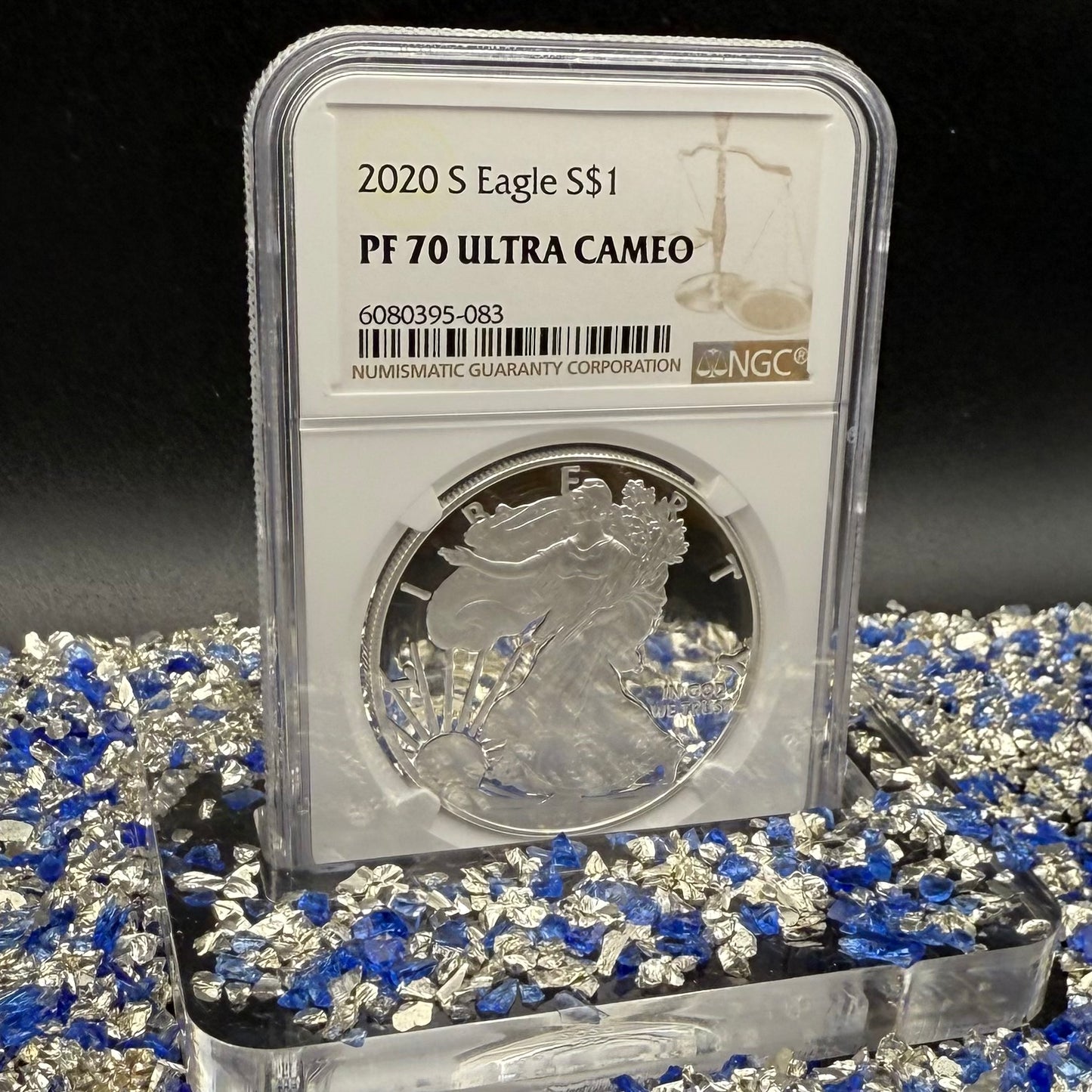 Proof 2020 (S) $1 American Silver Eagle NGC PF70UC Brown Label Spotless! (1 of 2,719)