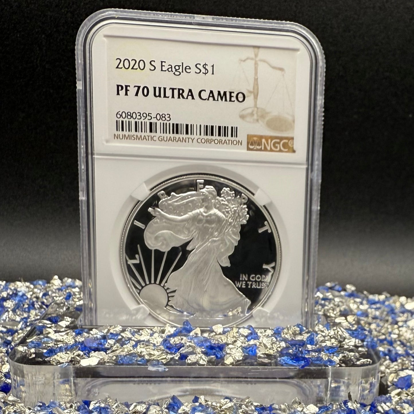 Proof 2020 (S) $1 American Silver Eagle NGC PF70UC Brown Label Spotless! (1 of 2,719)