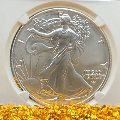 2021 $1 American Silver Eagle NGC MS70 Type 2 FDOI Mint Condition