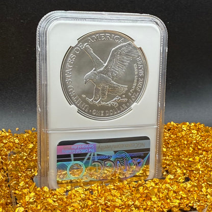 2021 $1 American Silver Eagle NGC MS70 Type 2 FDOI Mint Condition