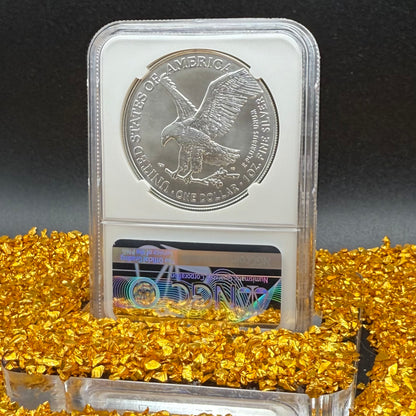 2021 $1 American Silver Eagle NGC MS70 Type 2 FDOI Mint Condition