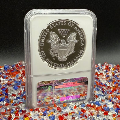 Proof 2015 (W) $1 American Silver Eagle NGC PF70 Early Releases Eagle Label Mint Condition (1 of 9,213)
