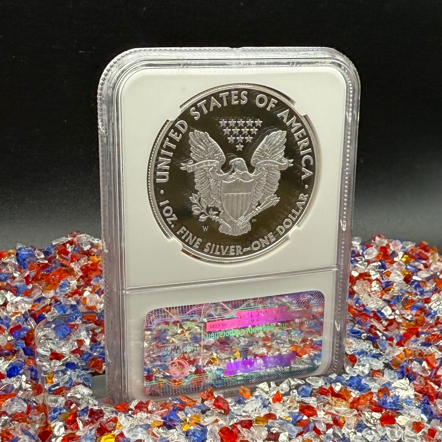 Proof 2011 (W) $1 American Silver Eagle NGC PF70 American Flag Label Mint Condition (1 of 9,295)