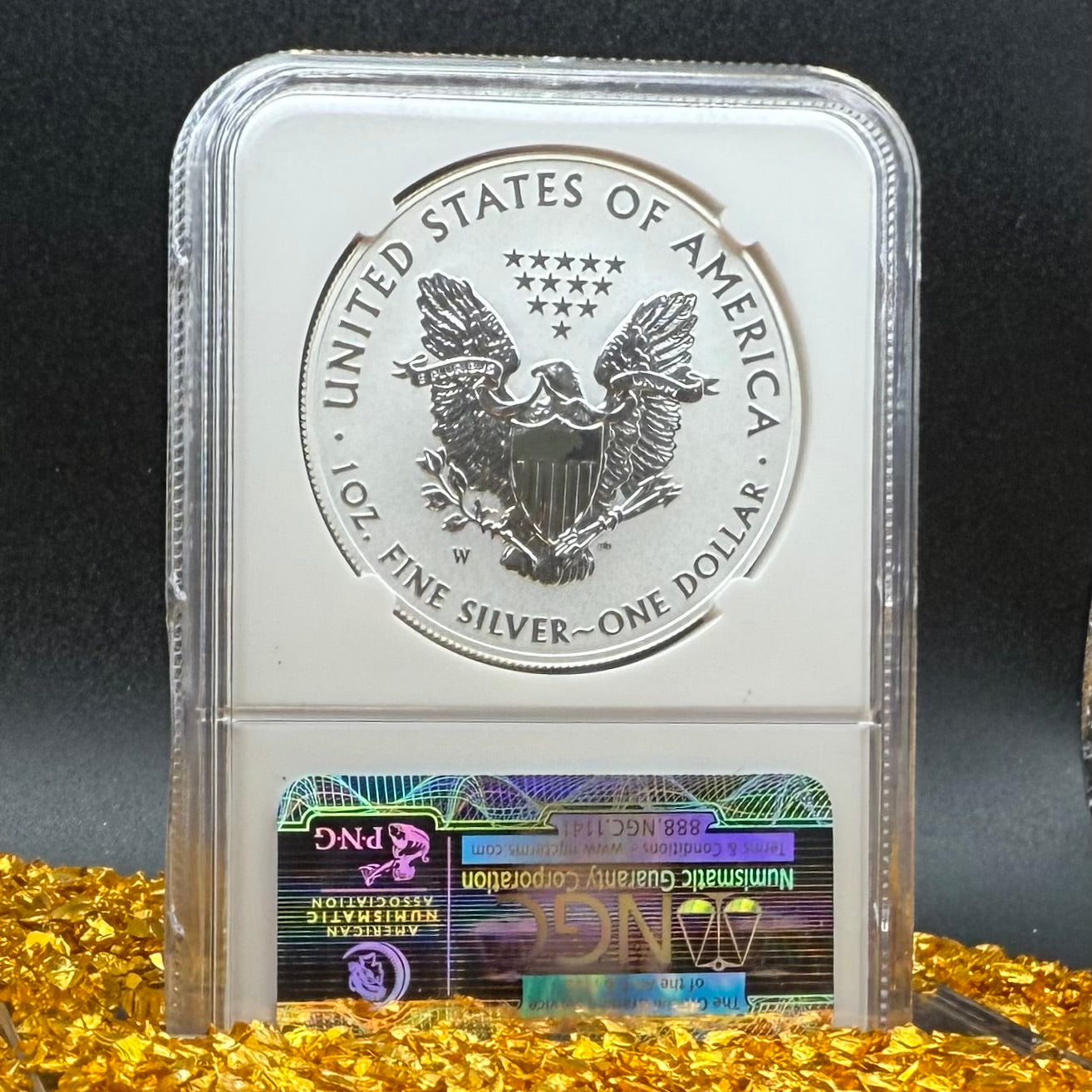 Reverse Proof & Enhanced Finish (2 Coin Set) 2013 (W) $1 American Silver Eagle NGC PF70 Early Releases White Core Holder Classic Blue Label