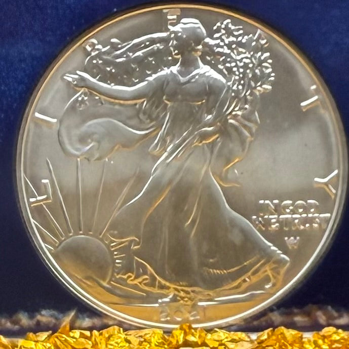 2021 T-2 $1 American Silver Eagle NGC MS70 First Releases Classic Blue Label in Blue Foil Holder Rare!