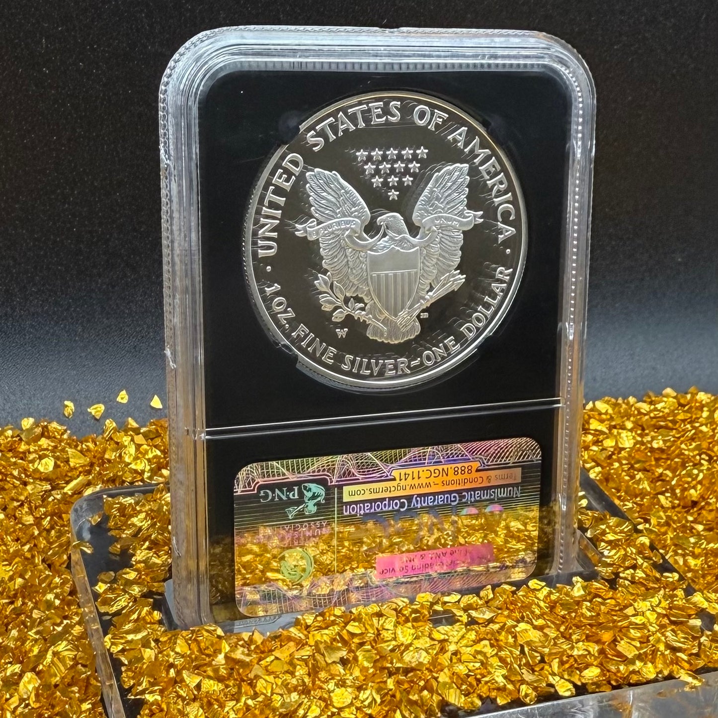 Proof 2006 (W) $1 American Silver Eagle NGC PF70UC Classic Blue Label Black Holder (1 of 21,920)